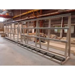 RACKS FIXES VERTICAUX À ROULEAUX 2X5M