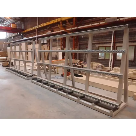 RACKS FIXES VERTICAUX À ROULEAUX 2X5M