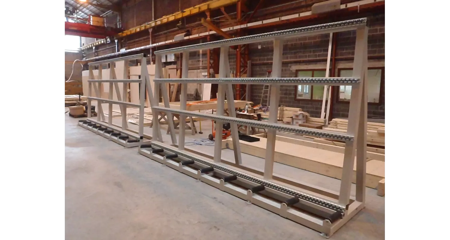 RACKS FIXES VERTICAUX À ROULEAUX 2X5M