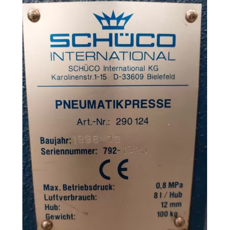 PRESSE PNEUMATIQUE ALU - SCHUKO 290 124