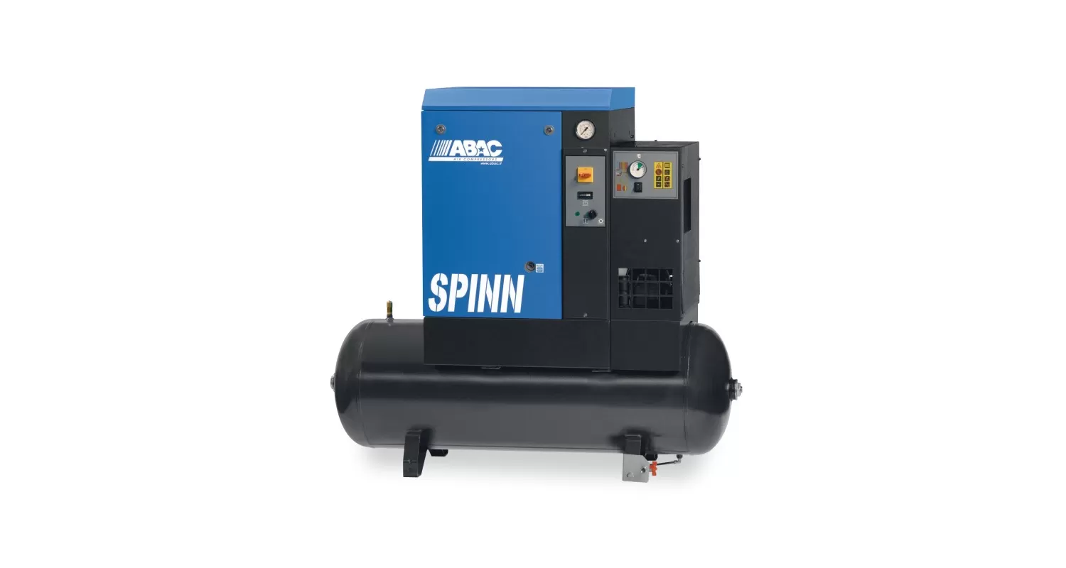 Compresseur rotatif à vis ABAC SPINN 5.5E 10 TRI DD 270 EP  + Sécheur