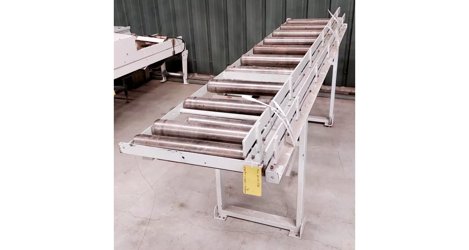 TABLES A ROULEAUX AVEC CORNIERE DE GUIDAGE 2x 3M