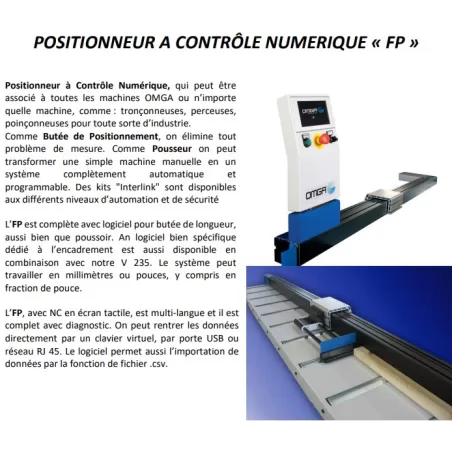 BUTEE POSITIONNEUR A CONTROLE NUMERIQUE GAUCHE - FP3000 SX TN OMGA