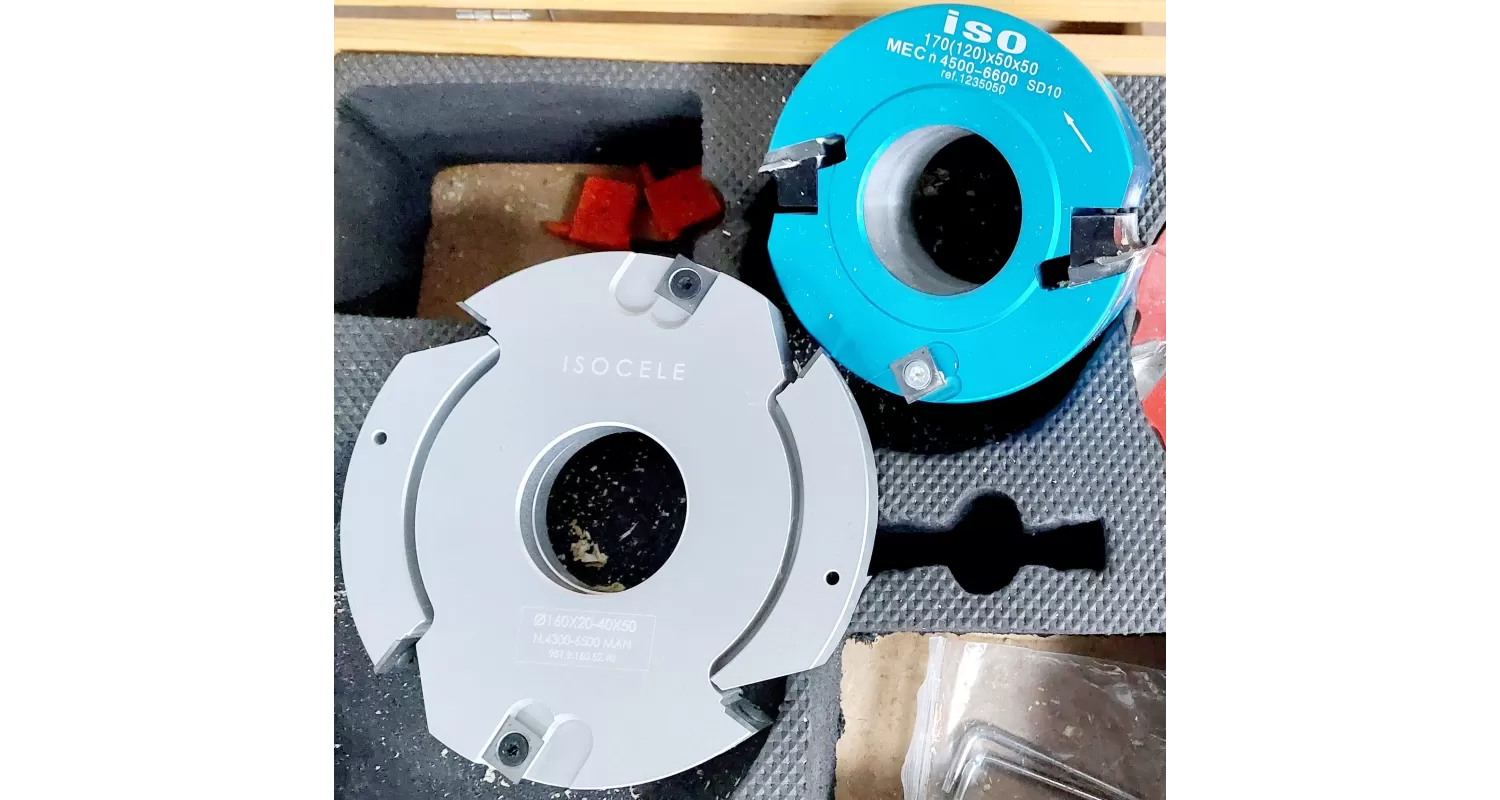 LOT DEMARRAGE OUTILS DE TOUPIE OCCASION ALESAGE Ø50MM