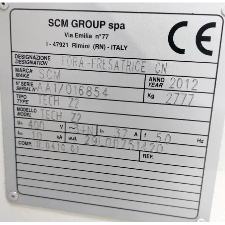 CENTRE DE FRAISAGE & PERCAGE 3 AXES - SCM TECH Z2-27