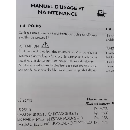 MODELE PRESSE À PLAQUER À -