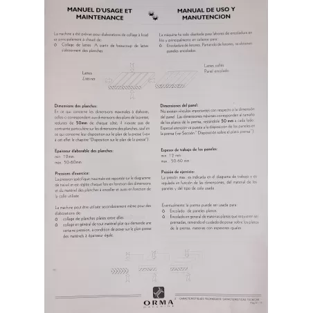 MODELE PRESSE À PLAQUER À -