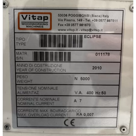 PLAQUEUSE DE CHANT COURBE ET AFFLEUREUSE - VITAP ECLIPSE