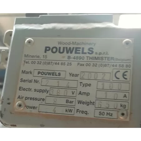 FRAISEUSE DEFONCEUSE - POUWELS DEF 500