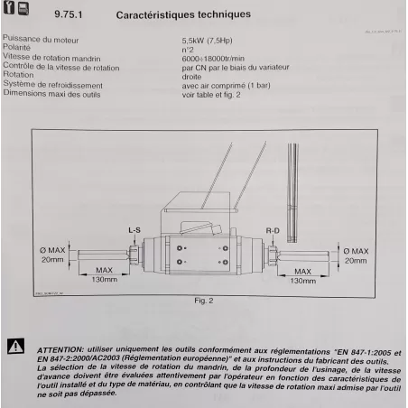 CENTRE DE FRAISAGE & PERCAGE 4 AXES - SCM TECH Z2-31