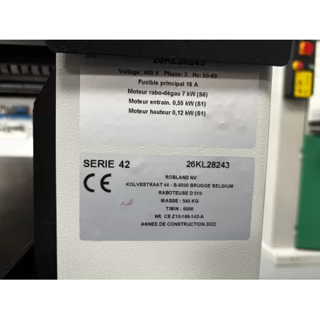 RABOTEUSE 510 MM - ROBLAND D510