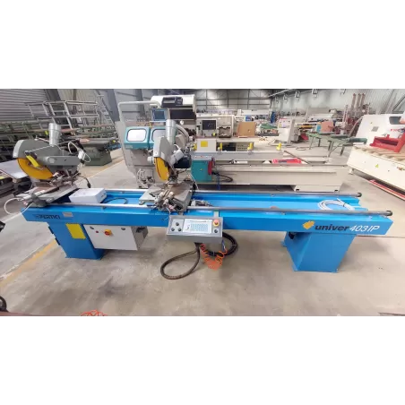 OCCASION TRONCONNEUSE DOUBLE 2x3KW NUMERISEE 3,50m PERTICI UNIVER 403IP : GEDIMO