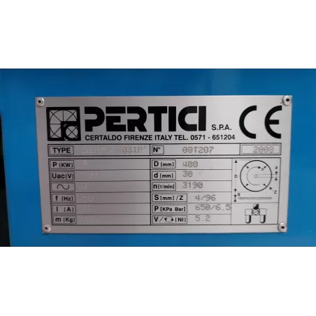OCCASION TRONCONNEUSE DOUBLE 2x3KW NUMERISEE 3,50m PERTICI UNIVER 403IP : GEDIMO