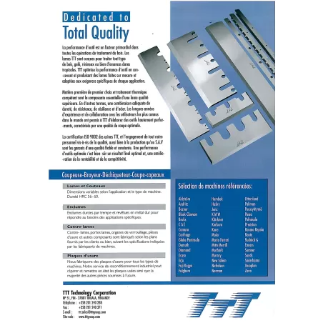 LAMES ET OUTILS DE COUPE